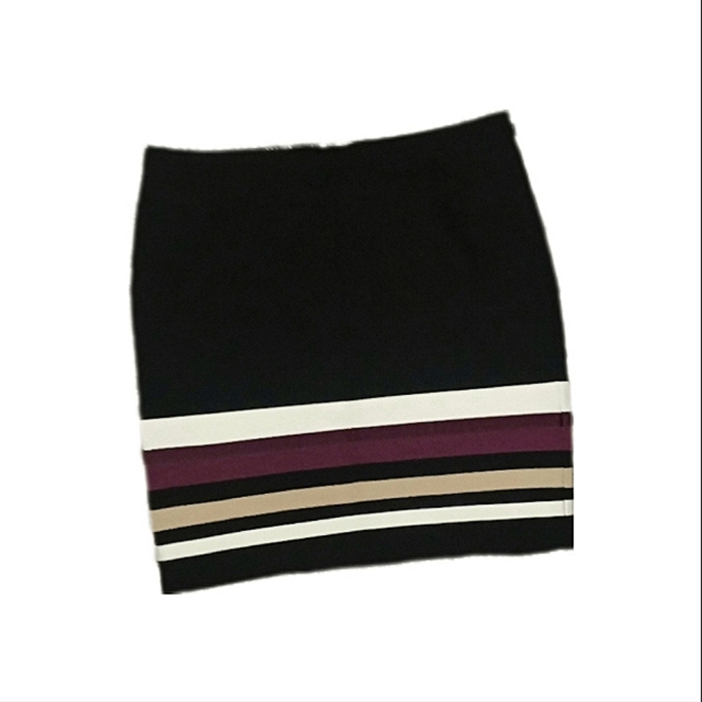 WHBM | Colorblock Striped Pencil Skirt - Picture 4 of 5